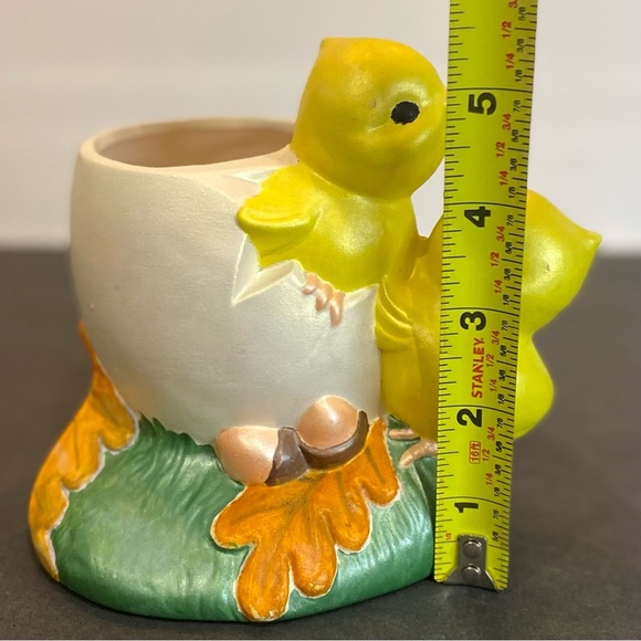 Vintage Gare Inc Ceramic Duck Planter 1975 Easter - Picture 7 of 9